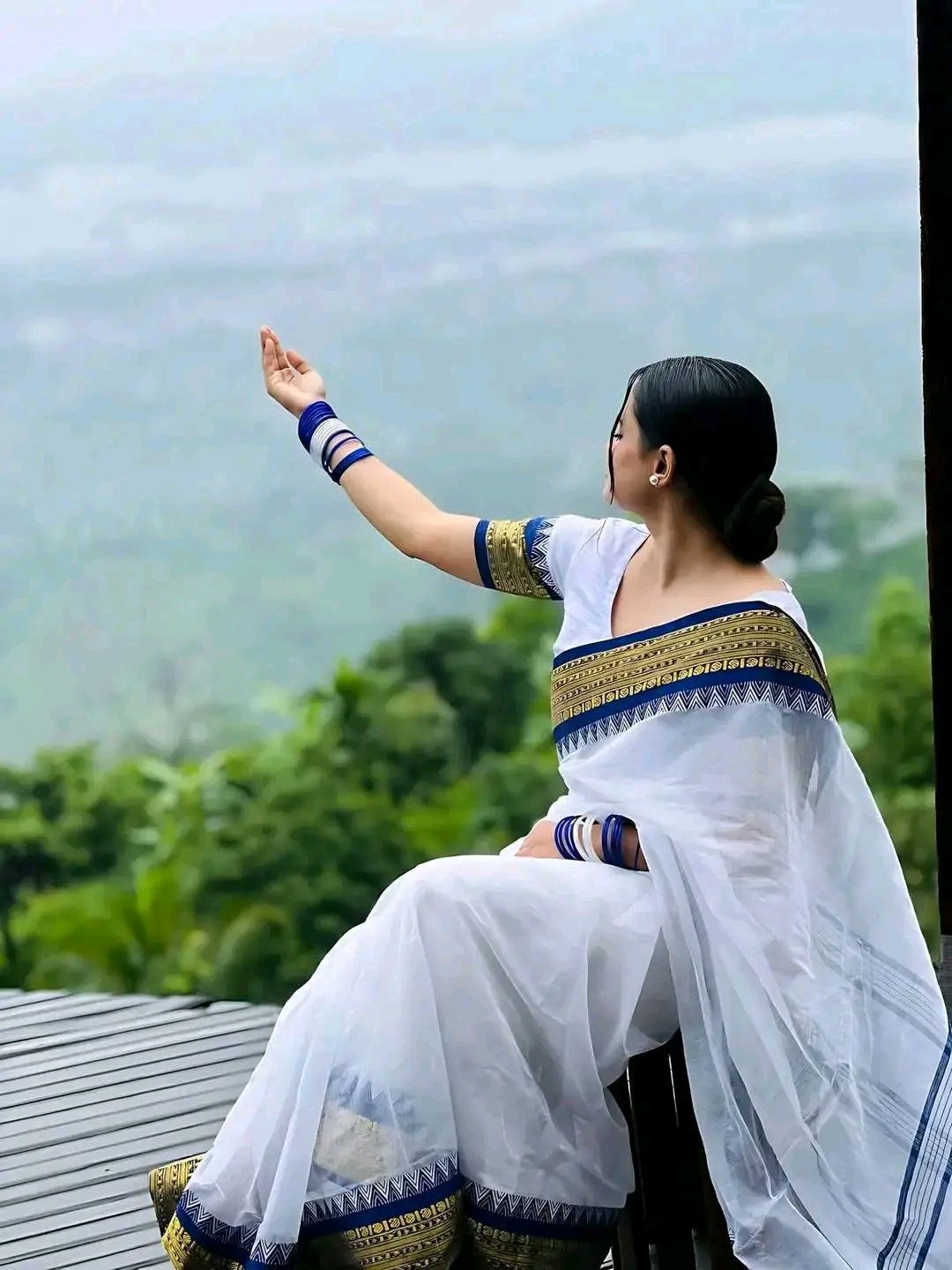 টাংগাইলের অরিজিনাল সুতি শাড়ি কম্বো🎁😍 - Image 2