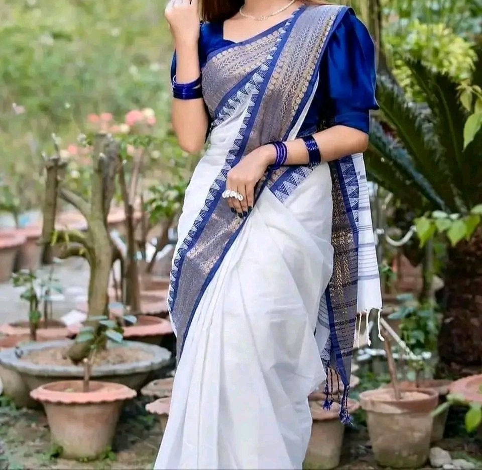 টাংগাইলের অরিজিনাল সুতি শাড়ি কম্বো🎁😍 - Image 3