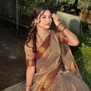 ভাইরাল লামা সিল্ক শাড়ি কম্বো