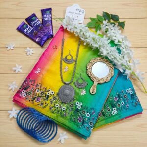 😍চান্দেরি সিল্ক শাড়ি কম্বো 🎁😍
